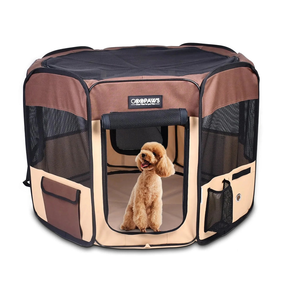 JESPET Pet Dog Playpens 36", 45" & 61" Portable Soft Dog Exercise Pen Kennel with Carry Bag for Puppy Cats Kittens Rabbits