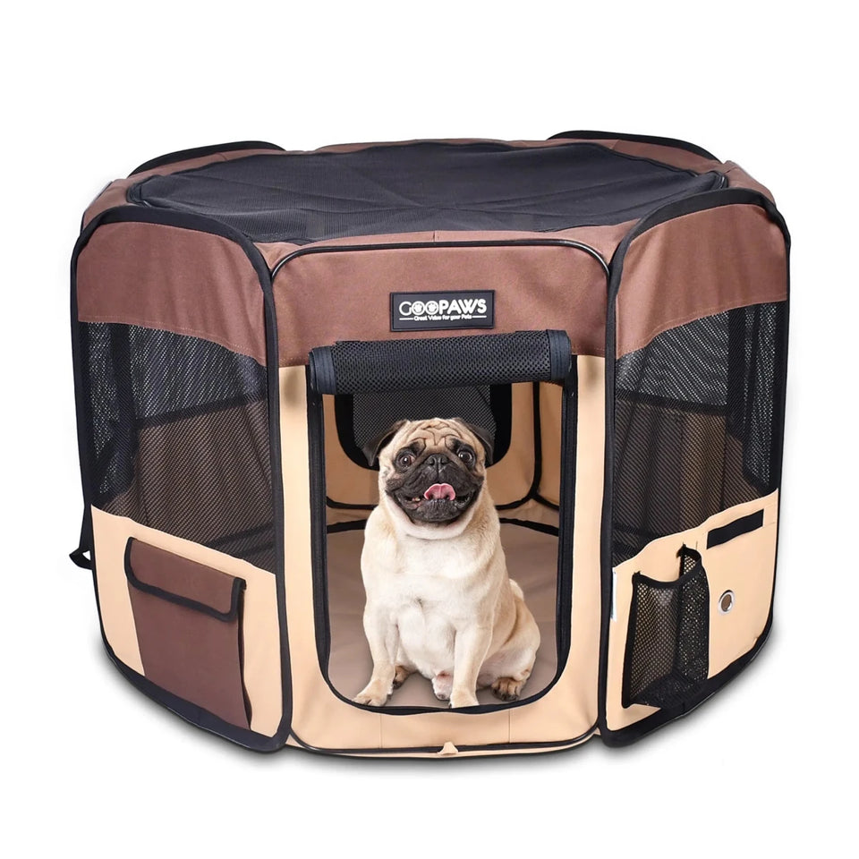 JESPET Pet Dog Playpens 36", 45" & 61" Portable Soft Dog Exercise Pen Kennel with Carry Bag for Puppy Cats Kittens Rabbits