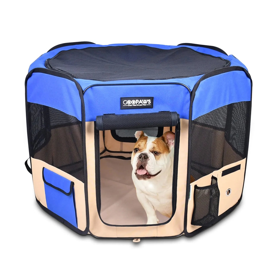 JESPET Pet Dog Playpens 36", 45" & 61" Portable Soft Dog Exercise Pen Kennel with Carry Bag for Puppy Cats Kittens Rabbits