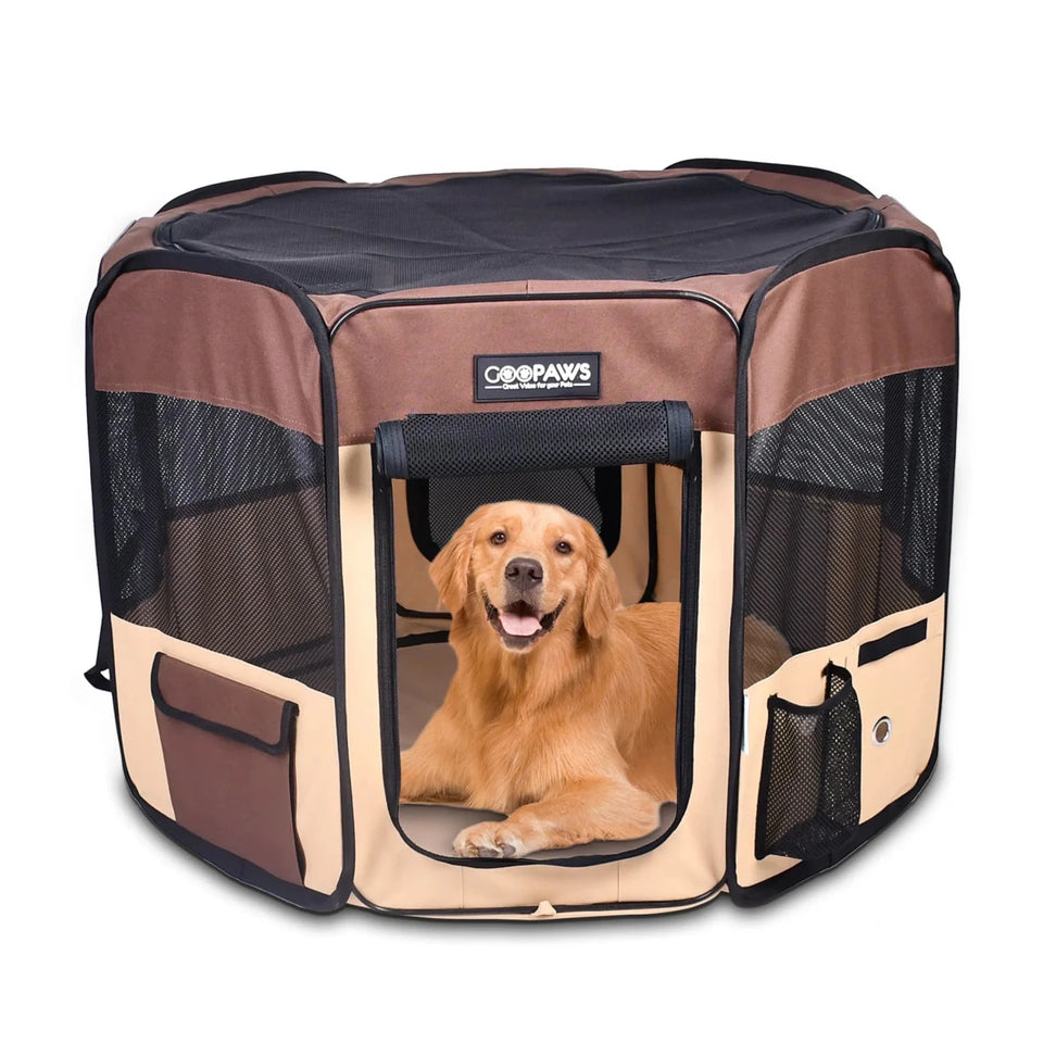 JESPET Pet Dog Playpens 36", 45" & 61" Portable Soft Dog Exercise Pen Kennel with Carry Bag for Puppy Cats Kittens Rabbits