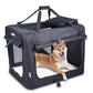 JESPET Soft Pet Crate - 3 Door Collapsible Travel Kennel for Dogs, Cats & Small Pets