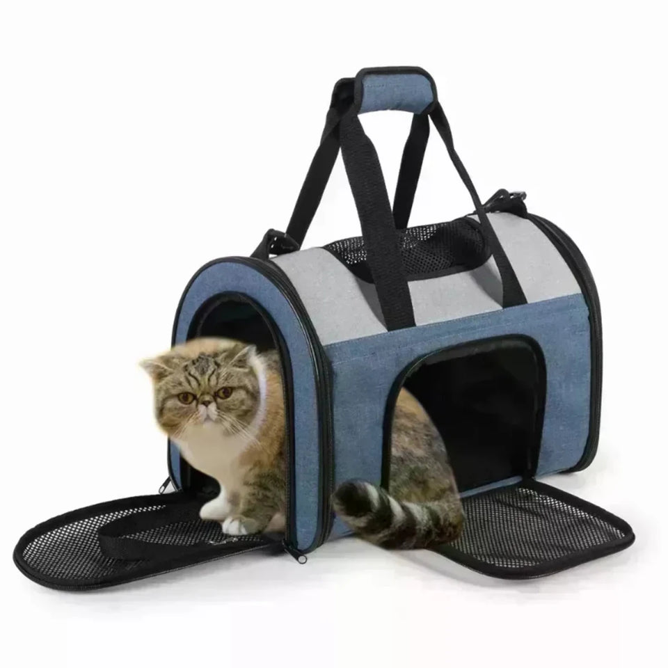 JESPET Soft-Sided Collapsible Pet Carrier for Dogs & Cats - Pets Perfect