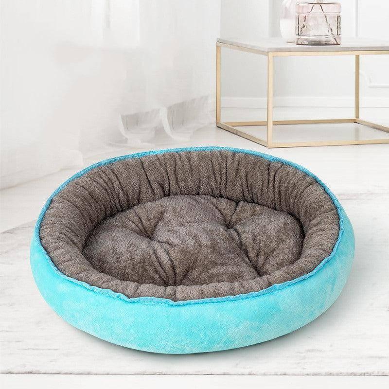 Donut Pet Bed - Calming Round Bed for Dogs and Cats - Pets Perfect
