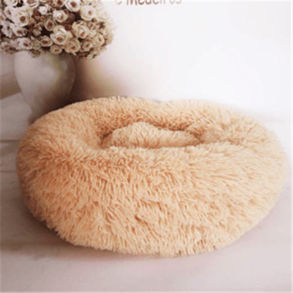 Luxuriously Cozy Round Plush Cat Mattress - Pets Perfect