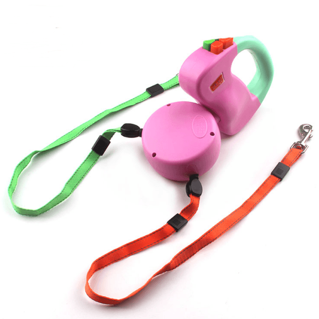 Ultimate Freedom Retractable Dual Pet Dog Walking Leash - Pets Perfect