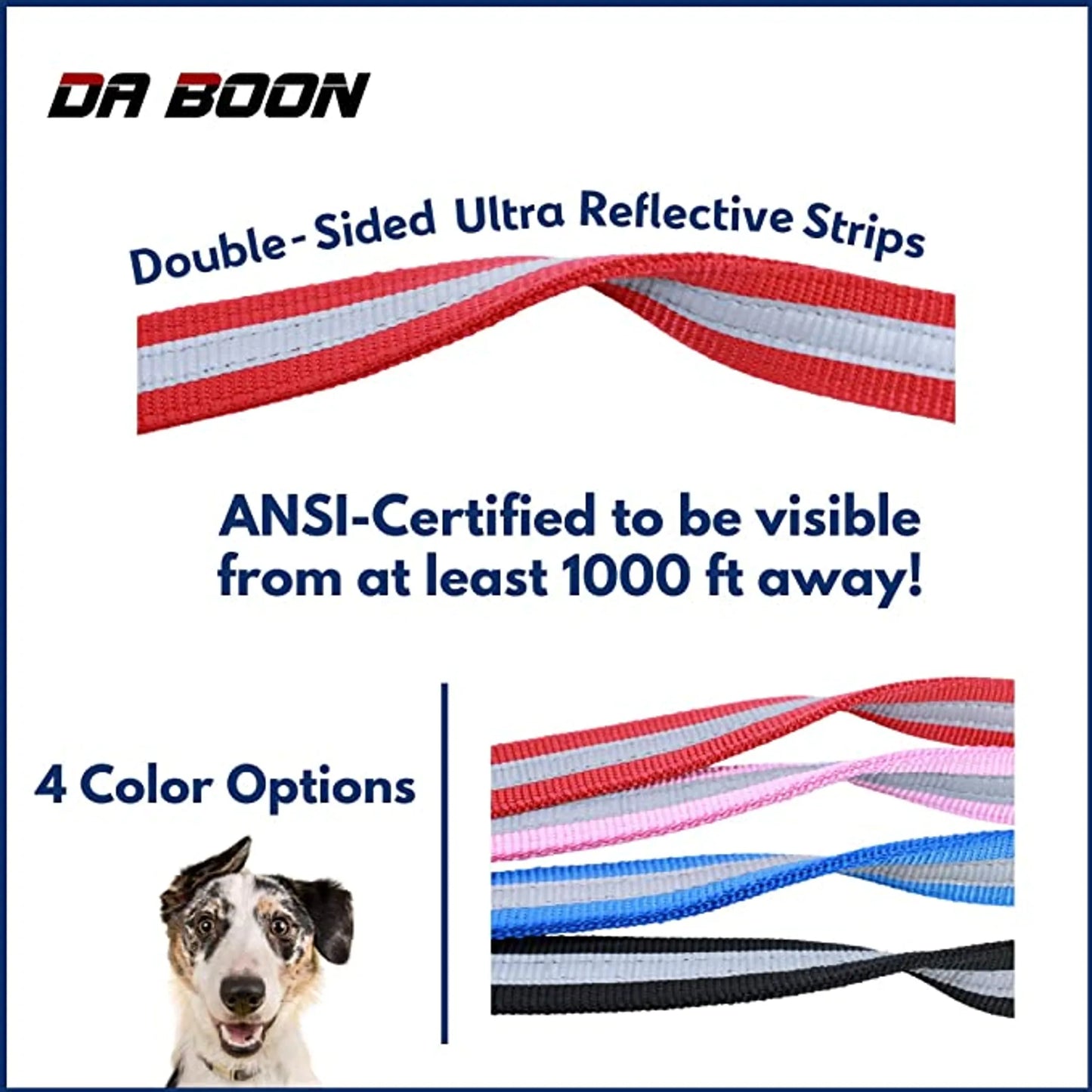 Da Boon Original Double - Sided Reflective Leash - Pets Perfect