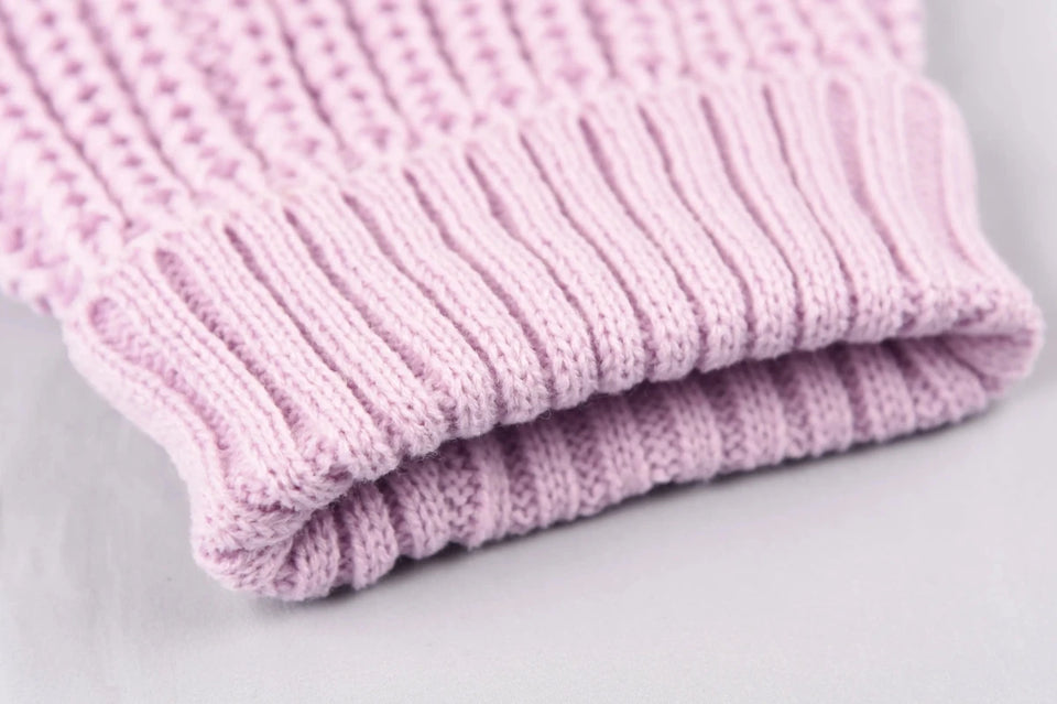 Louis Barx Perfect Knit Turtleneck Dog Sweater - Coca Mocha & Lilac - Pets Perfect