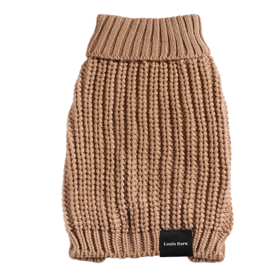 Louis Barx Perfect Knit Turtleneck Dog Sweater - Coca Mocha & Lilac - Pets Perfect