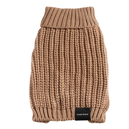 Louis Barx Perfect Knit Turtleneck Dog Sweater - Coca Mocha & Lilac