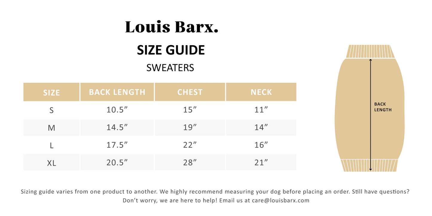 Louis Barx Perfect Knit Turtleneck Dog Sweater - Coca Mocha & Lilac