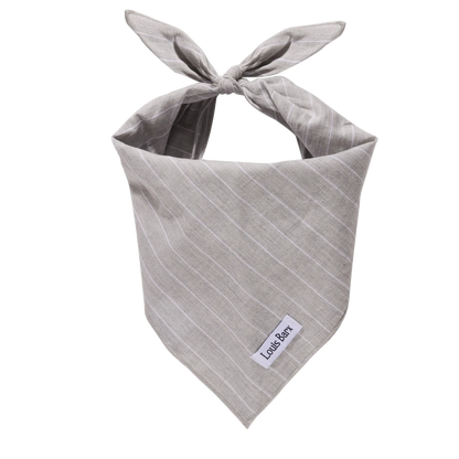 Classic Everyday Bandana | Grey Striped Dog Bandana