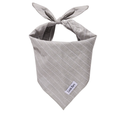 Classic Everyday Bandana, Grey Striped Dog Bandana - Pets Perfect