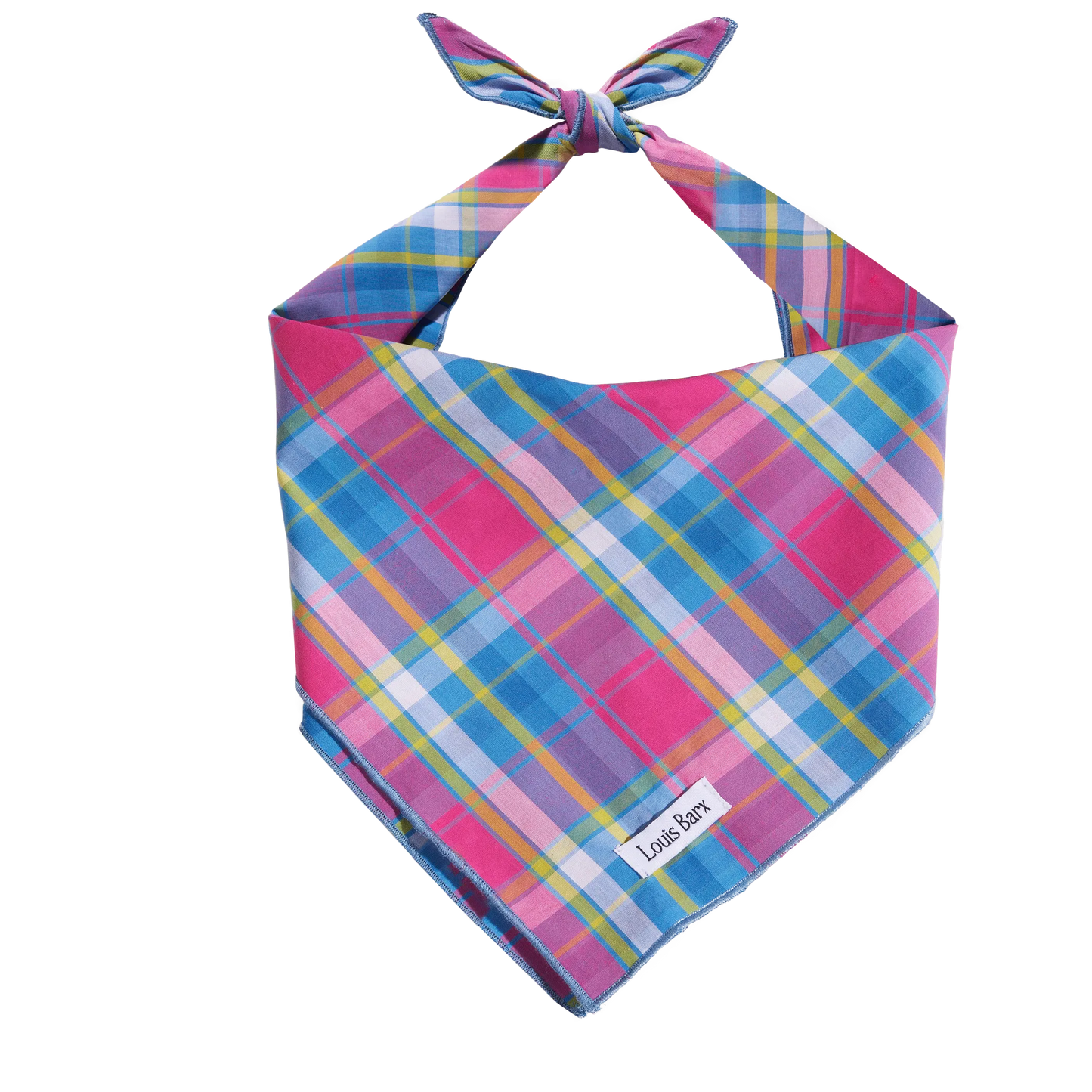 Colorful Plaid Bandana | Rainbow Dog Bandana