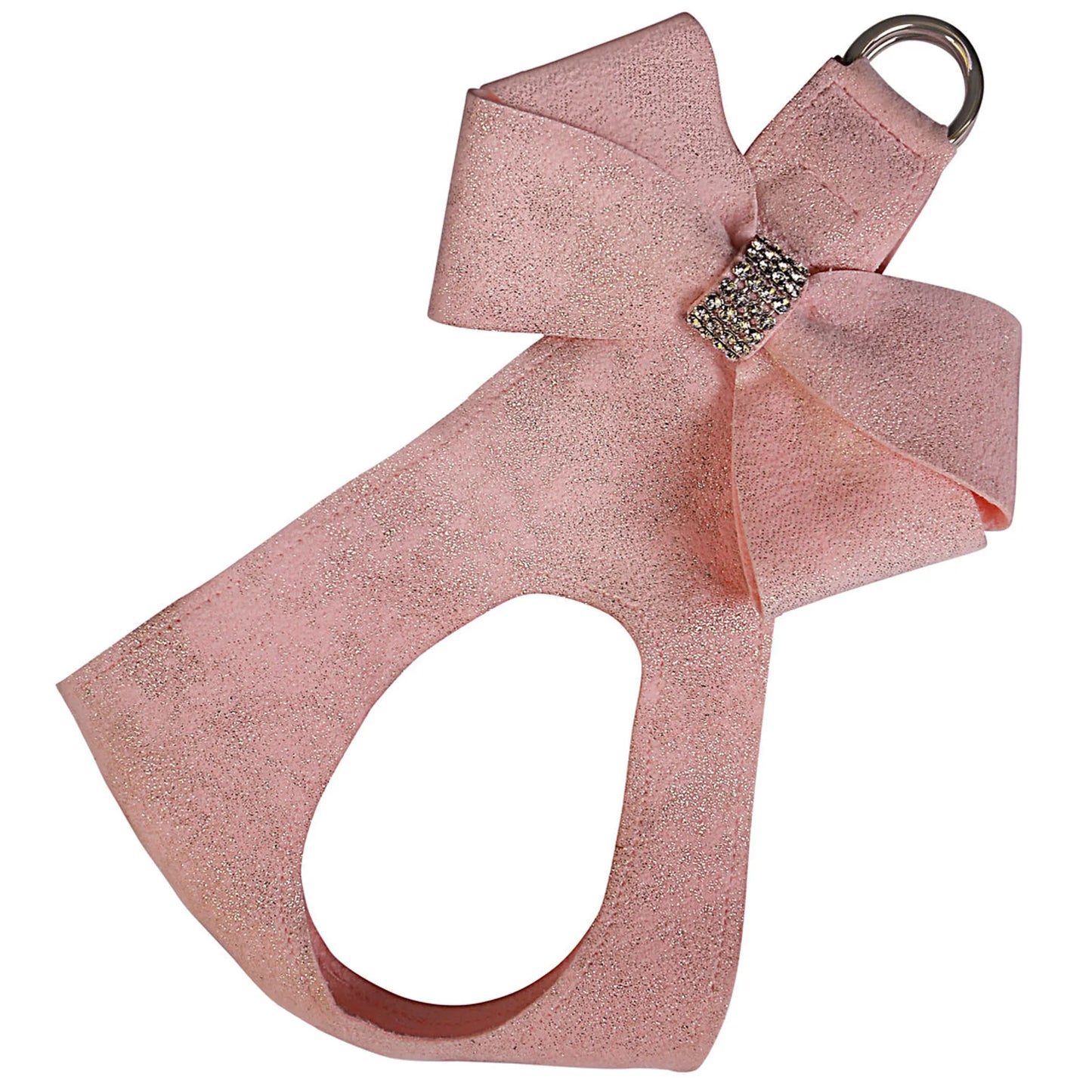 Susan Lanci Designs Puppy Pink Glitzerati Nouveau Bow Step In Harness - Pets Perfect