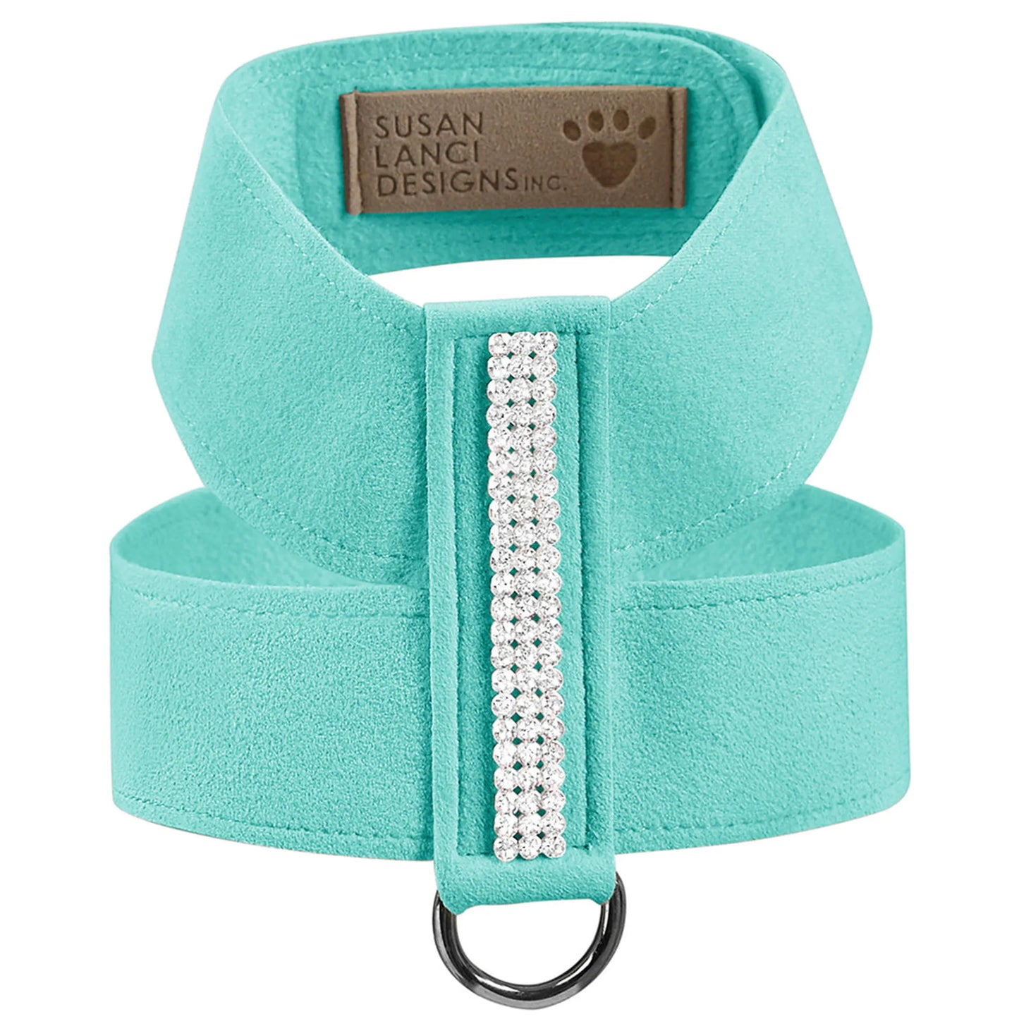 Susan Lanci Designs 3 Row Giltmore Crystals Tinkie Harness - Pets Perfect