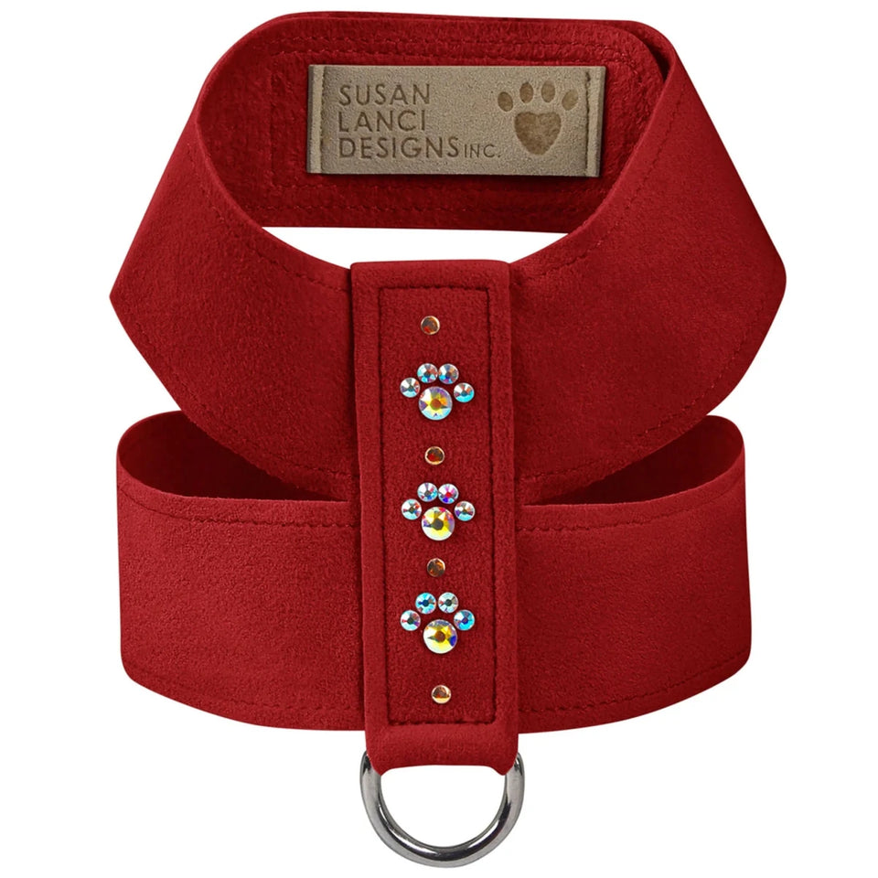 Susan Lanci Designs Crystal Paws Tinkie Dog Harness, Tiffi blue/LARGE, view 9