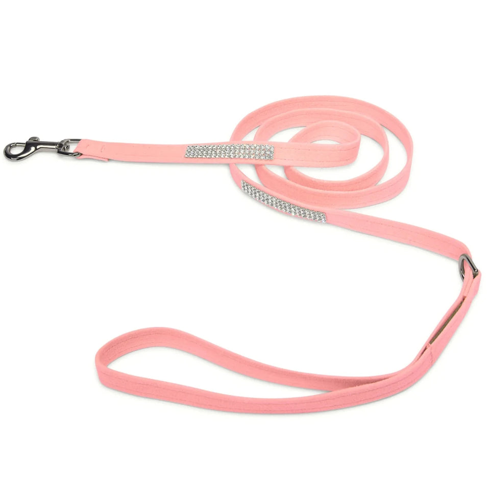 Susan Lanci Designs 3 Row Giltmore Crystals Dog Leash, view 11