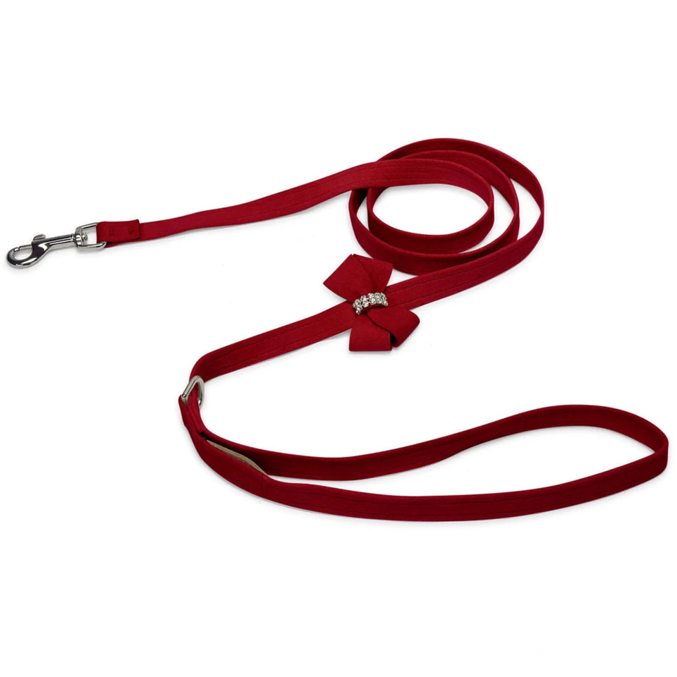 Susan Lanci Designs Nouveau Bow Dog Leash, Tiffi blue/4 FT, view 5