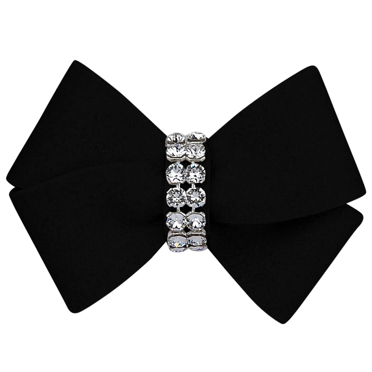 Susan Lanci Designs Nouveau Bow - Crystal Ultrasuede Dog Hair Bow