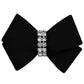 Susan Lanci Designs Nouveau Bow - Crystal Ultrasuede Dog Hair Bow