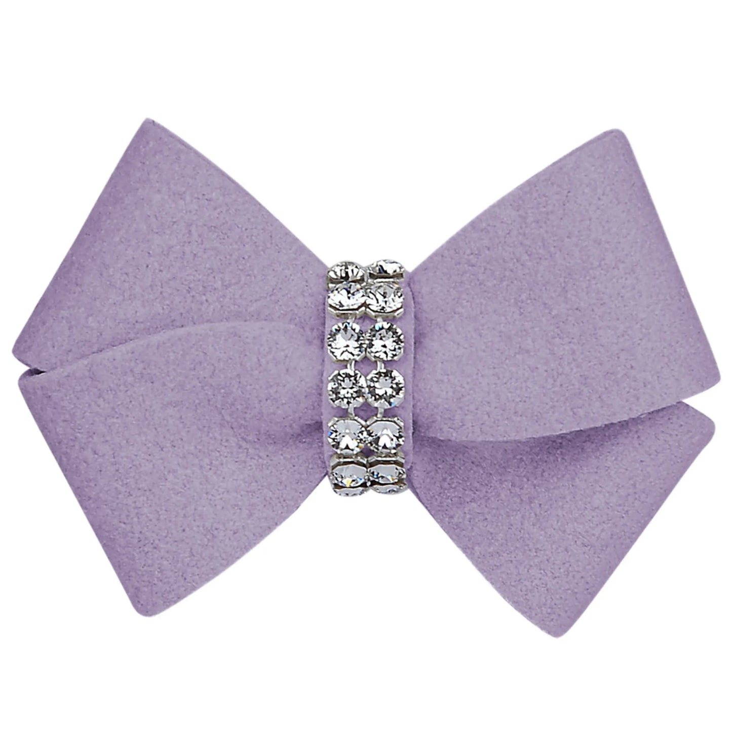 Susan Lanci Designs Nouveau Bow - Crystal Ultrasuede Dog Hair Bow
