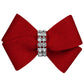 Susan Lanci Designs Nouveau Bow - Crystal Ultrasuede Dog Hair Bow