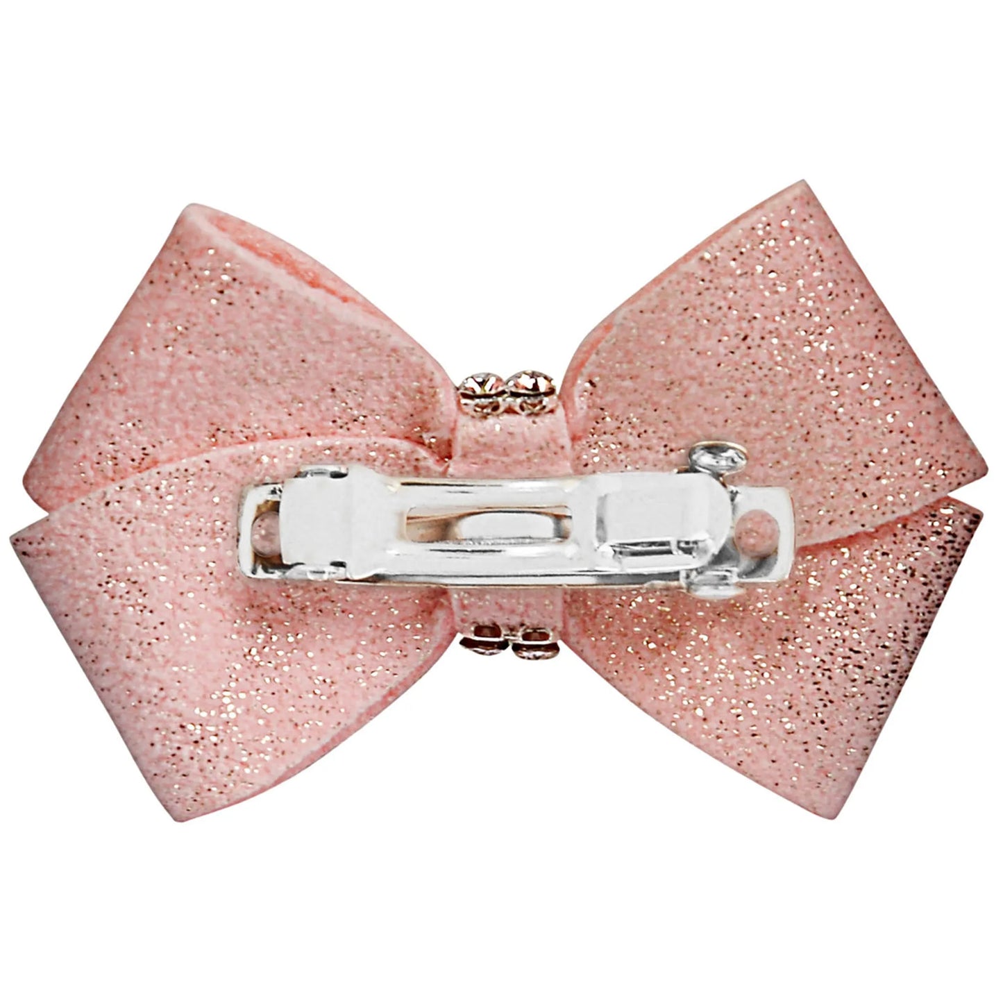 Susan Lanci Glitzerati Nouveau Bow - Shimmer Crystal Hair Bow for Small Dogs