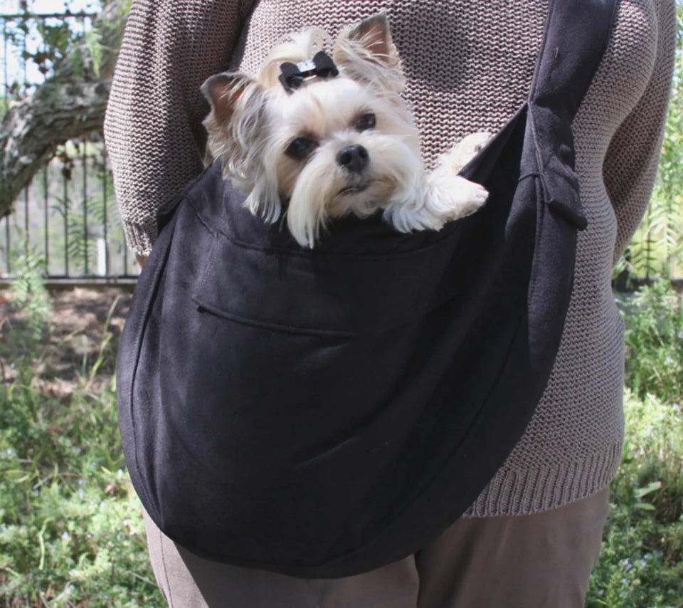 Susan Lanci Designs Cuddle Carrier (Black Curly Sue Inside Lining), view 4