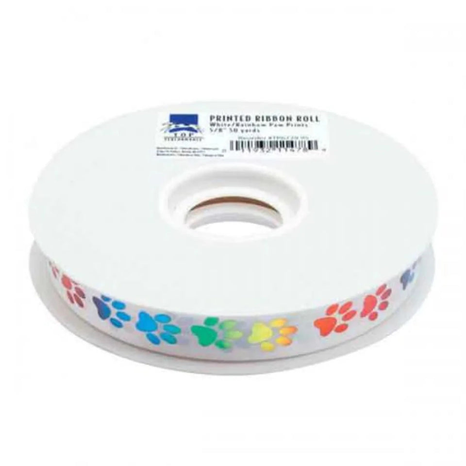 Top Performance 50-Yard Printed Ribbon Rolls for Dog Grooming & Pet Accessories - Pets Perfect