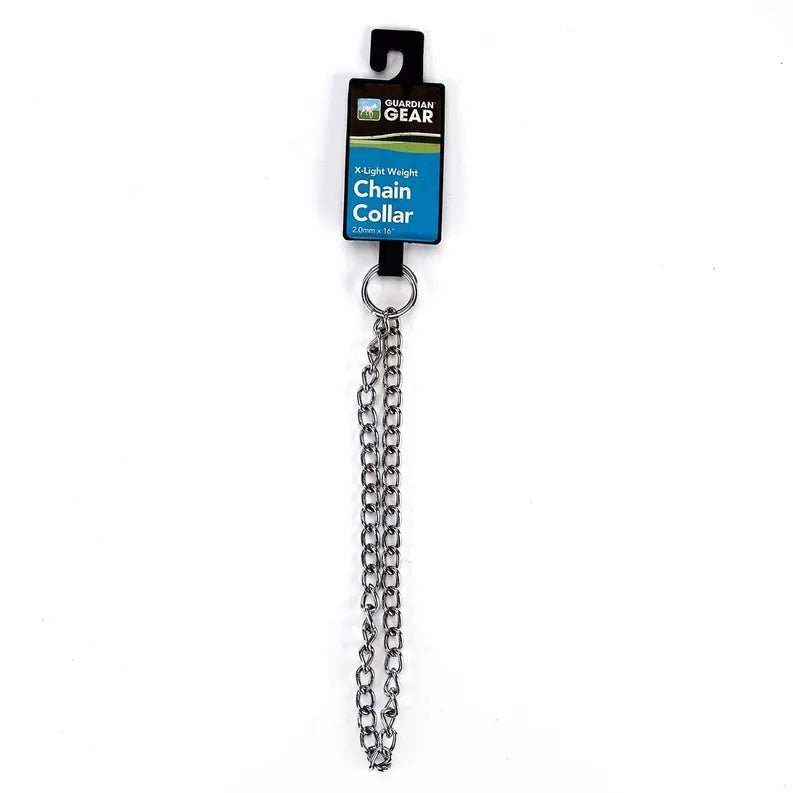 GG XLt Wt Chain Dog Collar 16 in 2 mm - Pets Perfect