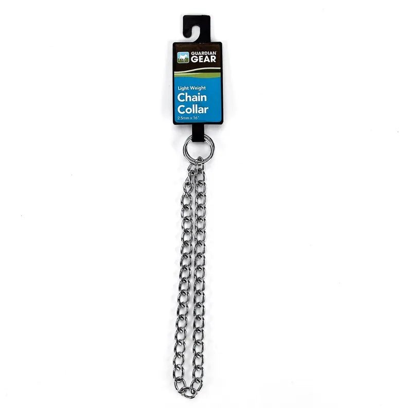 GG Lt Wt Chain Dog Collar 16 in 2.5 mm - Pets Perfect