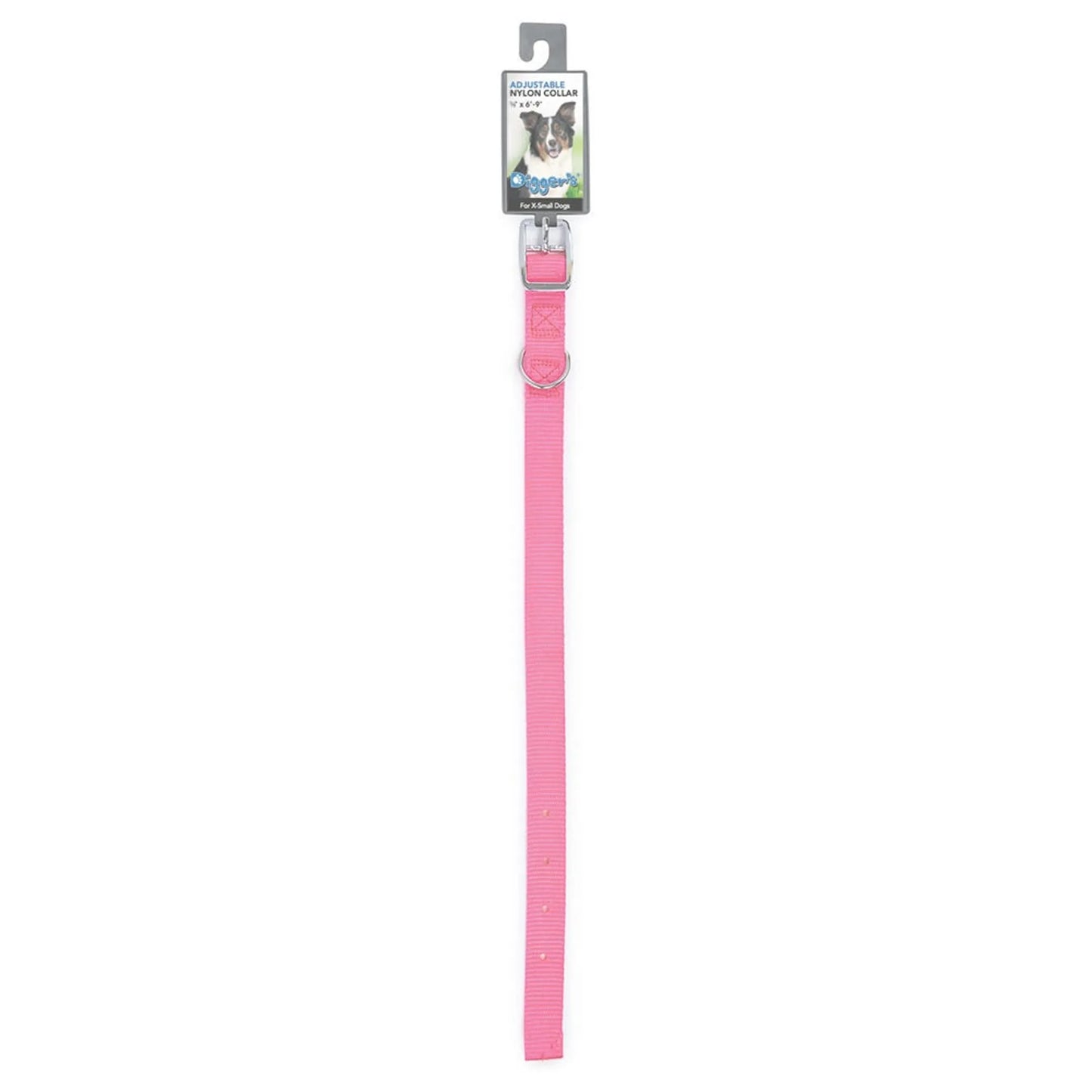 DGR 5/8in Nylon Collar 10in Pink
