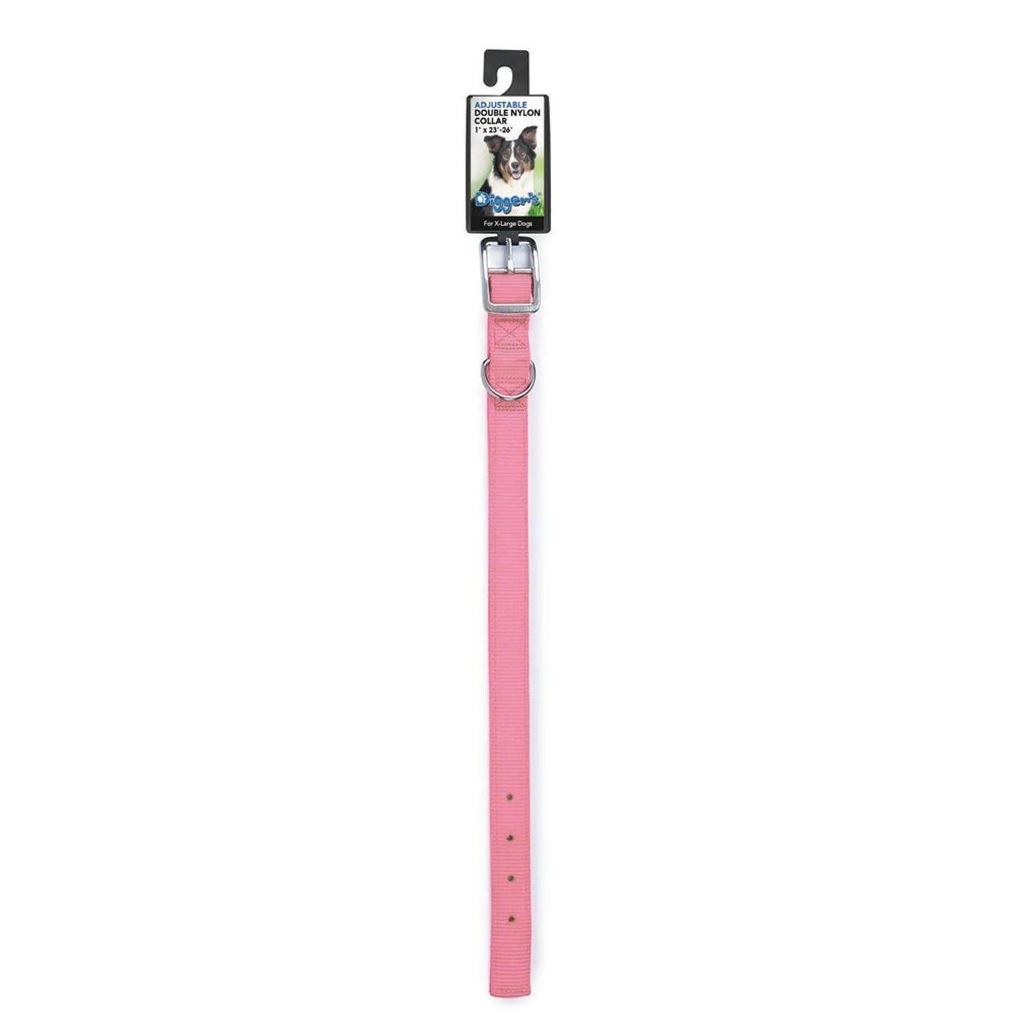 DGR 1in Nylon Collar 28in Neon Pink
