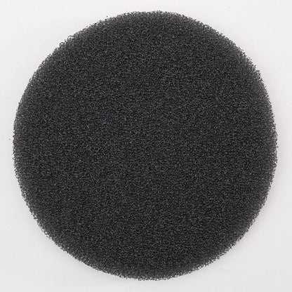 Round black porous foam filter for DK InstrSide Filter ChallAir 560Dryer, designed for efficient air filtration.
