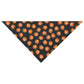 Top Performance Pumpkin Glow Dog Bandana - Halloween Jack-O'-Lantern Tie-On Pet Bandana