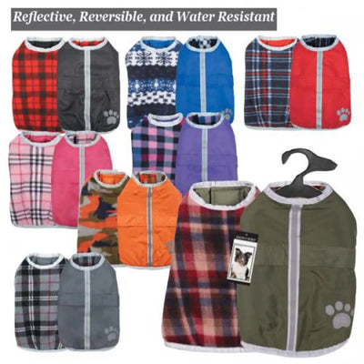 Zack & Zoey Nor'Easter Dog Blanket Coat, Red/XS