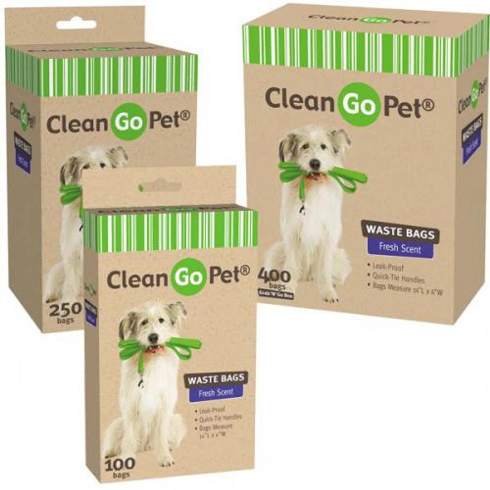 Clean Go Pet Fresh Scented Doggy Waste Bags 250Ct - Pets Perfect