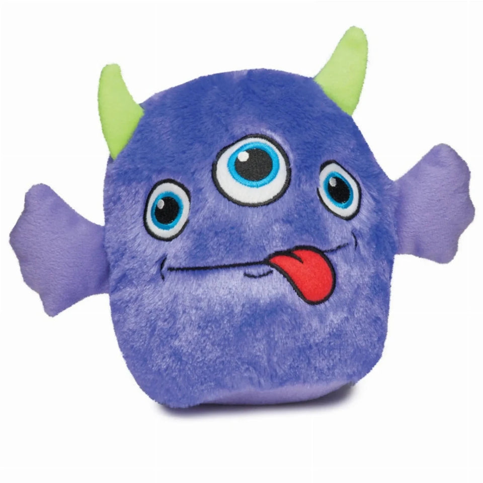 Zanies Rock Monster Stuffed Plush Dog Toy - Blue, Pink & Purple, view 4