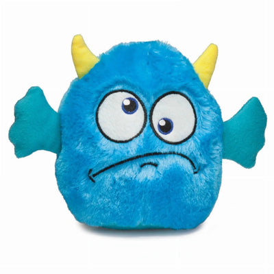 Zanies Rock Monster Stuffed Plush Dog Toy - Blue, Pink & Purple, 1
