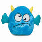 Zanies Rock Monster Stuffed Plush Dog Toy - Blue, Pink & Purple