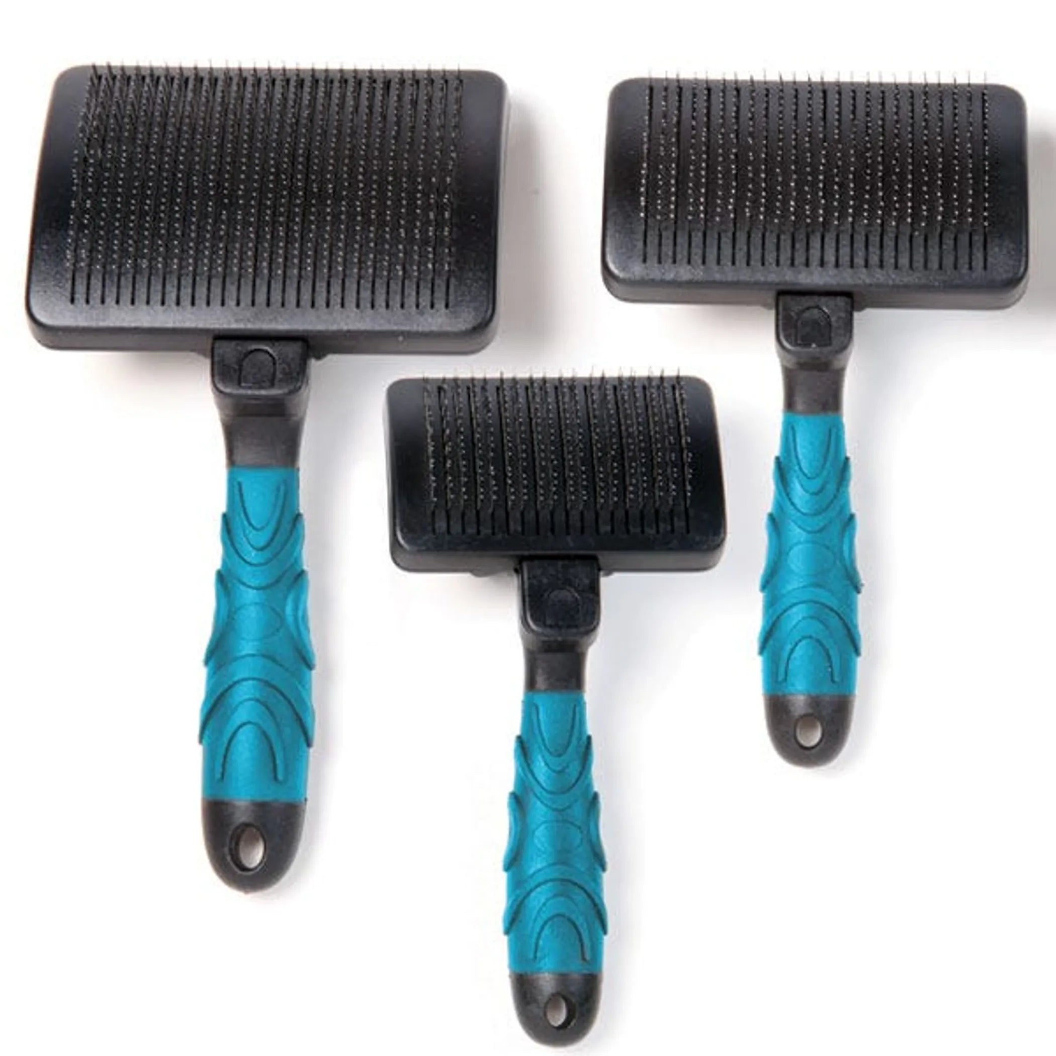 MGT Self-cleaning slicker brush L Blu