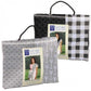 Two patterned fabric pet carriers with handles, featuring the product name Pet Sling on packaging.