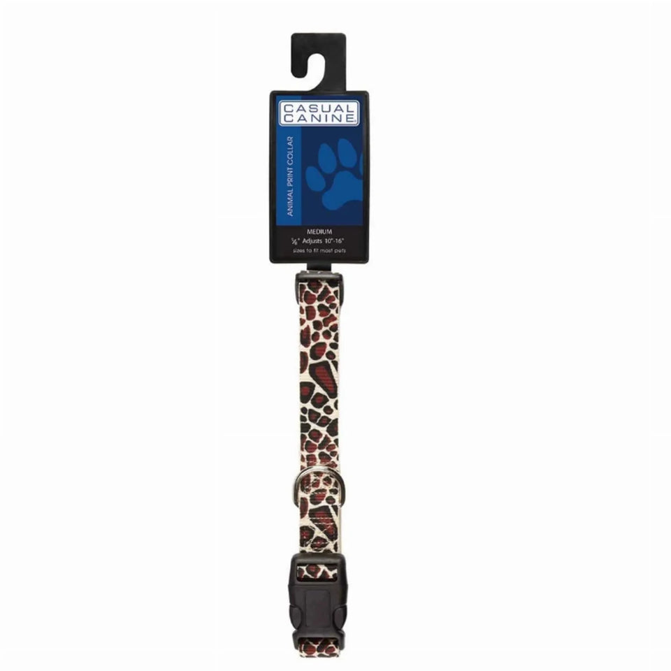 CC Animal Print Dog Collar 10-16 in Cheetah, view 12
