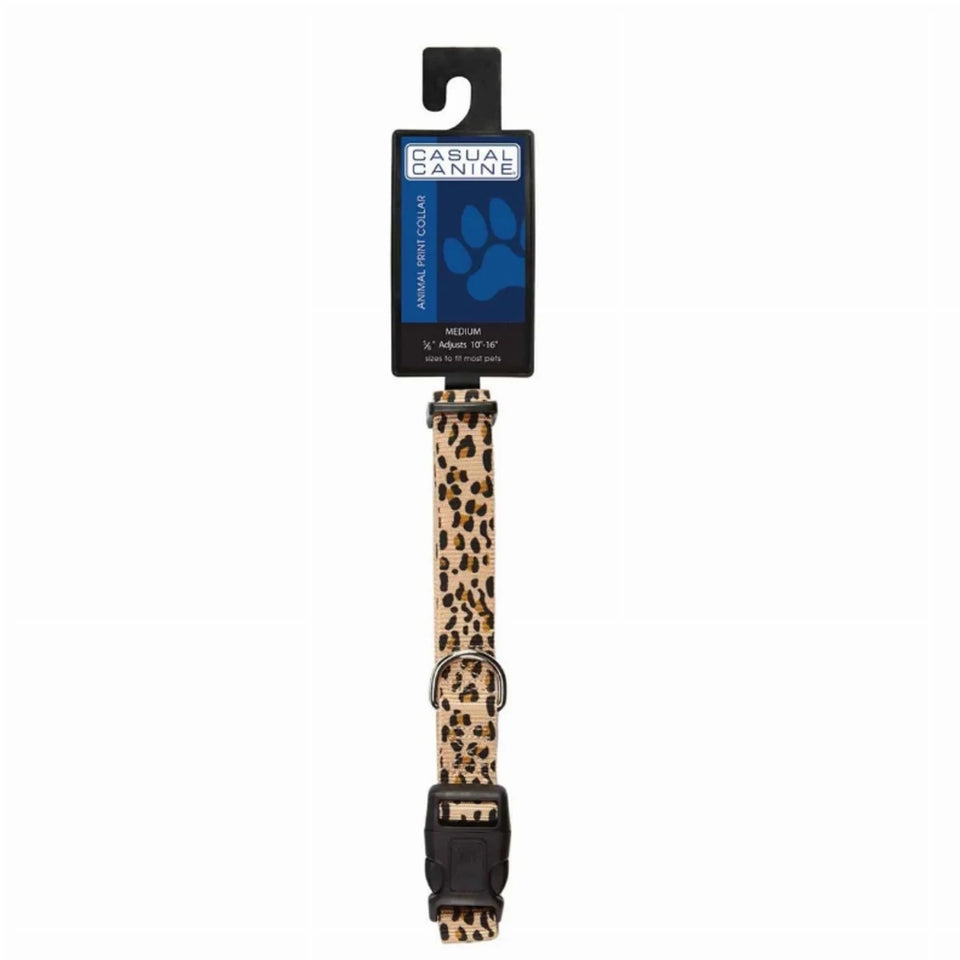 CC Animal Print Dog Collar 10-16 in Cheetah, view 2