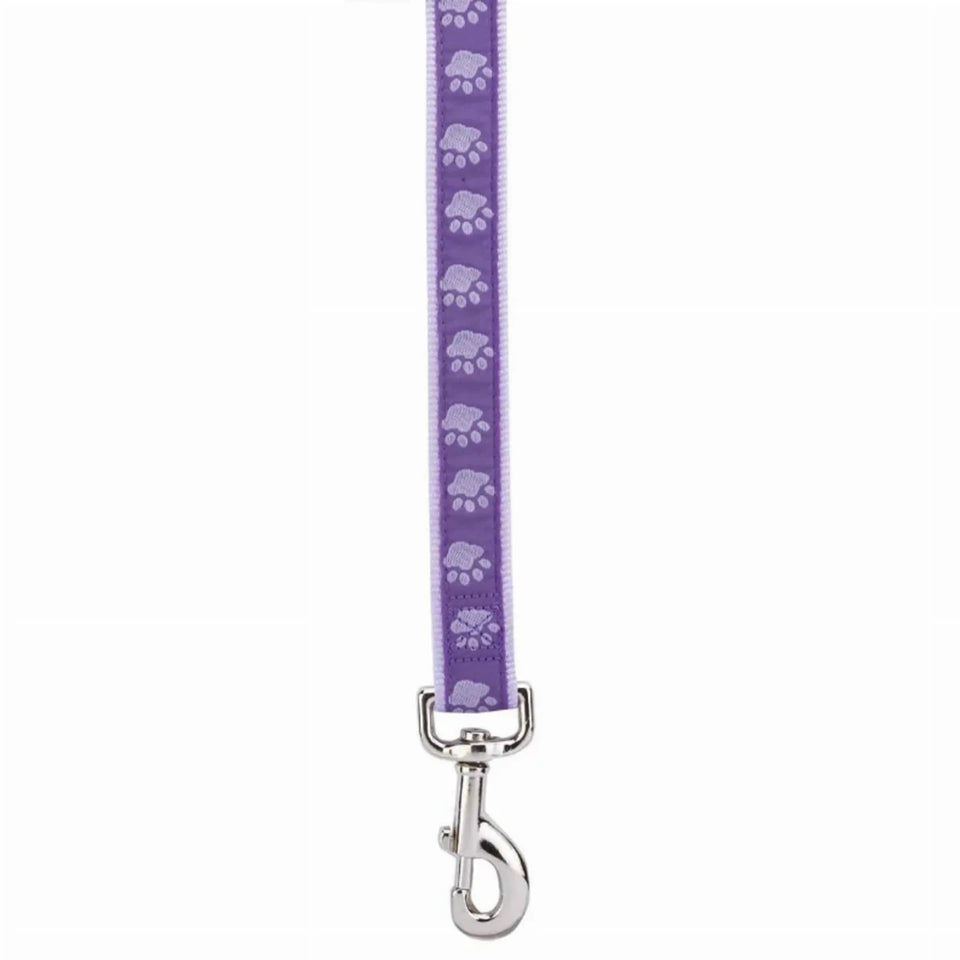 CC TwoTone Pawprint Lead 4Ftx5/8 in Black, view 6
