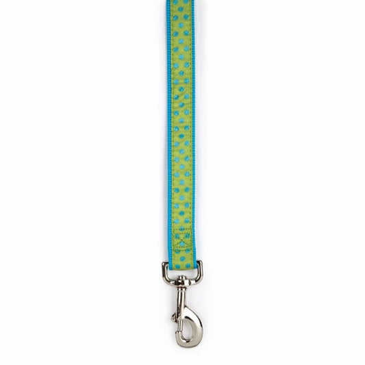 CC Polka Dot Lead 4Ftx5/8In Grn - Pets Perfect
