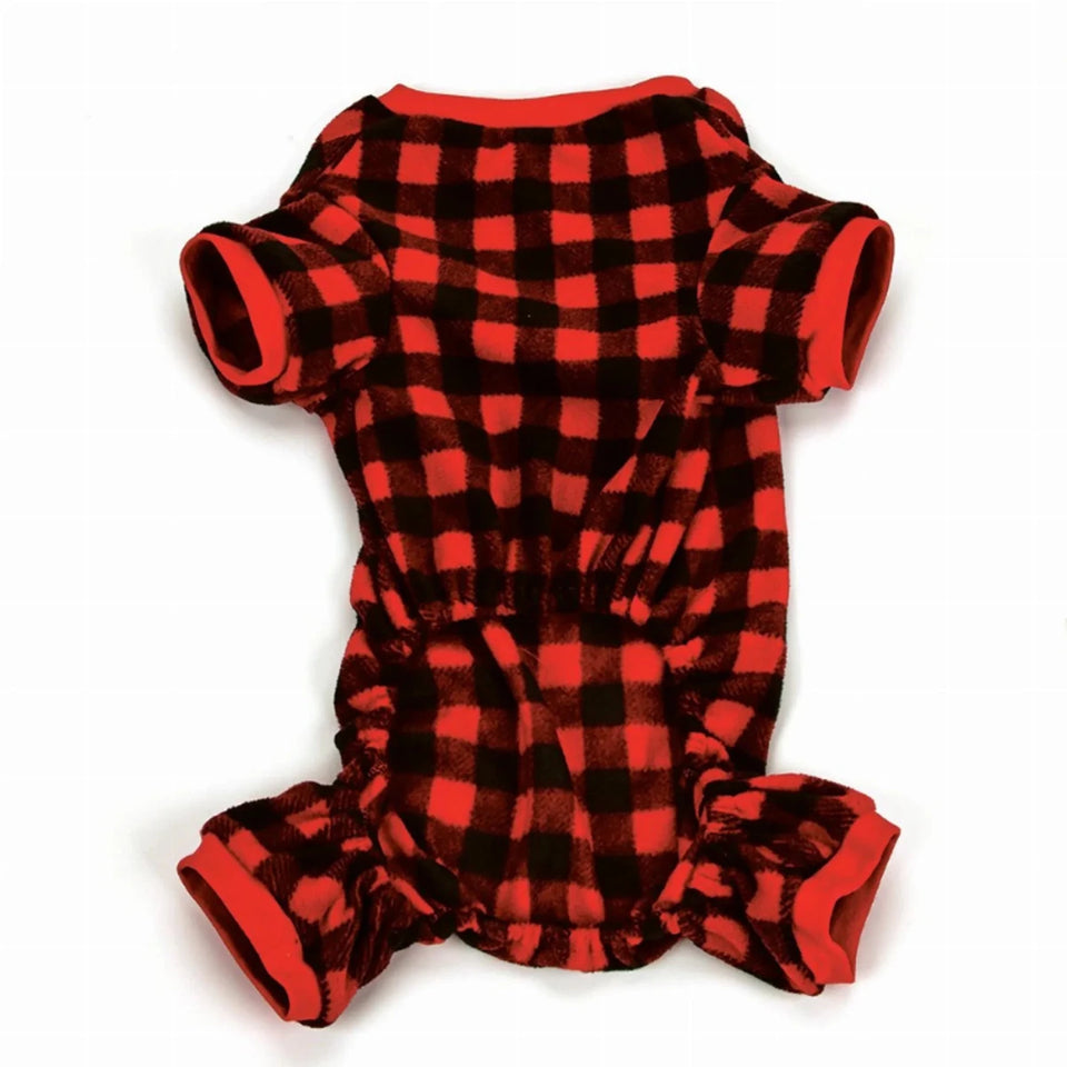 Casual Canine Buffalo Check Dog Pajamas, view 11