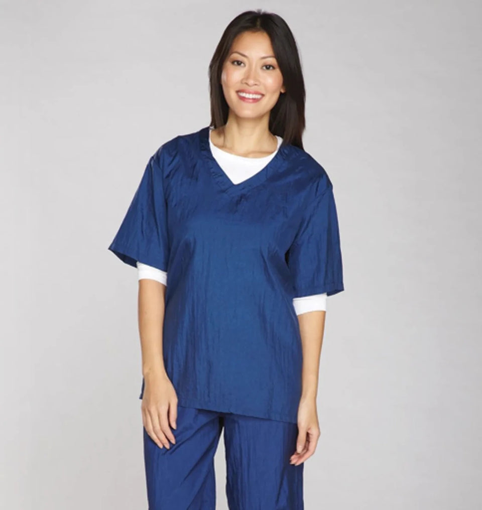 Top Performance V-Neck Grooming Smock, Purple/SMALL, view 14