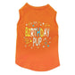 Zack & Zoey Birthday Pup Dog Tank Top - Orange | XS to XL