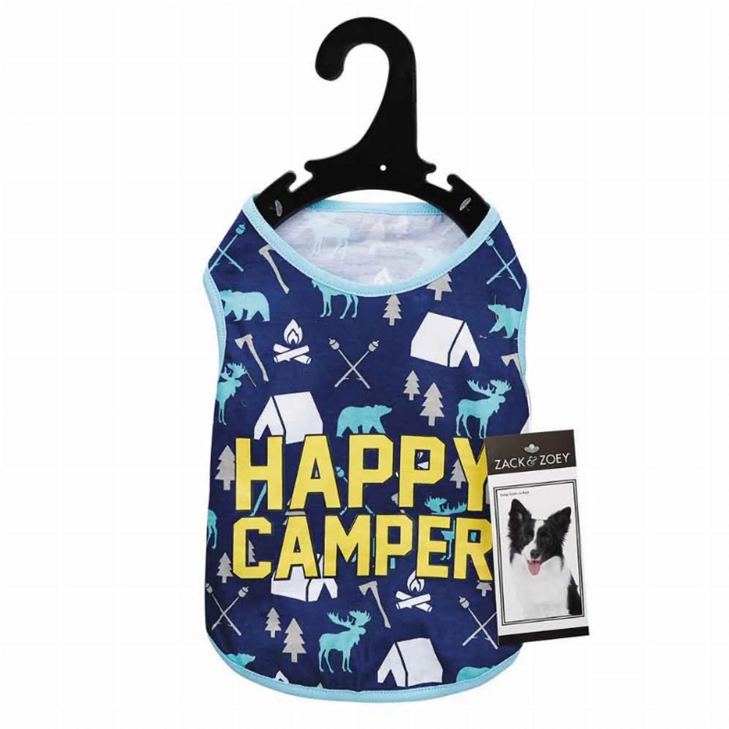 Zack & Zoey Happy Camper Dog Tank Top | XS to XL